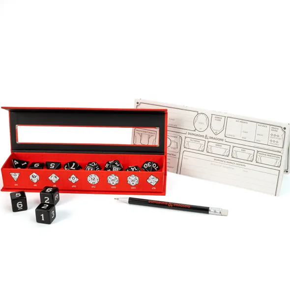 Dungeons & Dragons New Adventurer Dice Set - Black