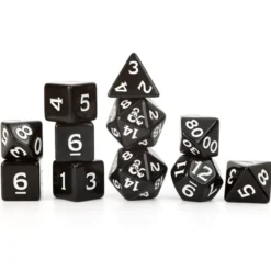 Dungeons & Dragons New Adventurer Dice Set - Black
