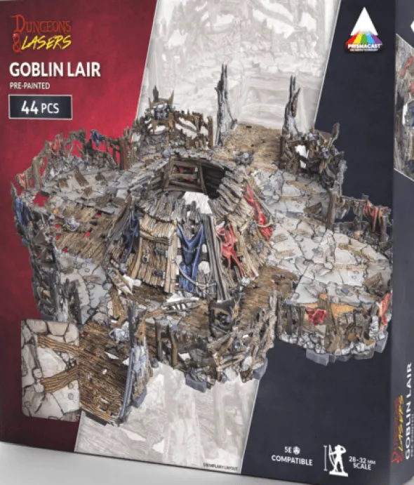 Dungeons & Lasers - Décors - Goblin Lair Prépeint