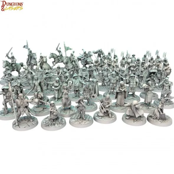 Dungeons & Lasers - Décors - Townsfolk Miniature Pack