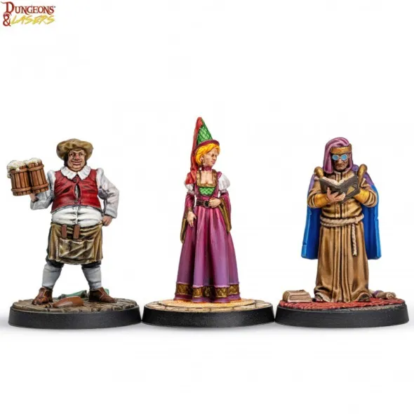 Dungeons & Lasers - Décors - Townsfolk Miniature Pack
