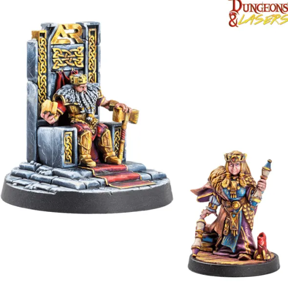 Dungeons & Lasers - Figurines - Iron Crown Monarchs