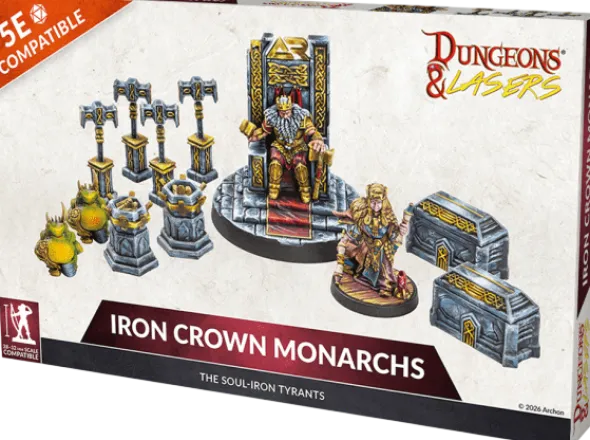 Dungeons & Lasers - Figurines - Iron Crown Monarchs
