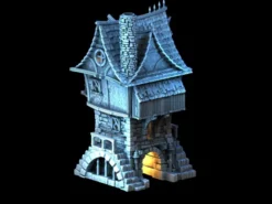 3D4U - Two Story Gabled Dwelling - Medieval Town Set