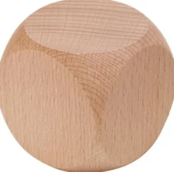 Dé vierge bois 6cm