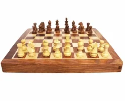 Echecs Magnetique 25 cm Palissandre