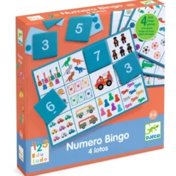 Eduludo - Numero Bingo - 4 Lotos