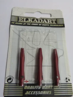 3 Embouts courts alu couleur rouge
