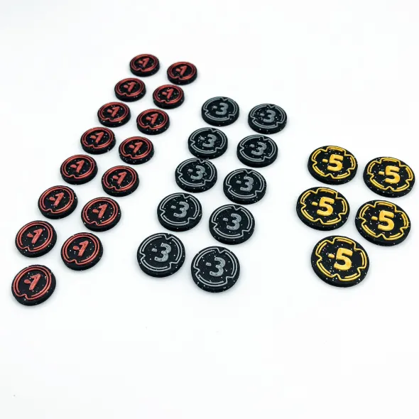 Ensemble de jetons de dégâts 3D pour Lorcana (30 pièces)