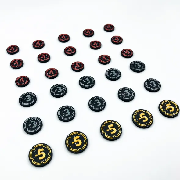 Ensemble de jetons de dégâts 3D pour Lorcana (30 pièces)