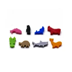 Ensemble de 8 Meeple Animaux Aquatiques