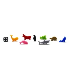 Ensemble de 8 Meeple Animaux Aquatiques