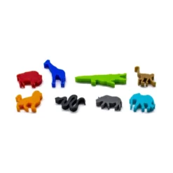 Ensemble de 8 Meeple Animaux de la Savane