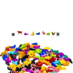 Ensemble de 8 Meeple Animaux de la Prairie
