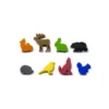 Ensemble de 8 Meeple Animaux de la Forêt
