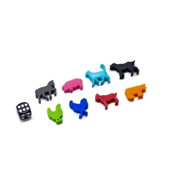 Ensemble de 8 Meeple Animaux de la Ferme