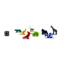 Ensemble de 8 Meeple Animaux Exotiques