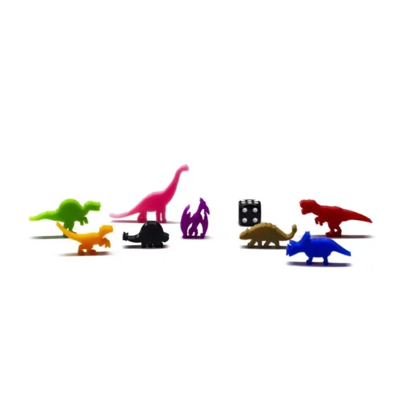 Ensemble de 8 Meeple Dinosaures