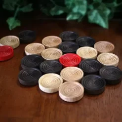 Ensemble de Palets de Carrom Woodestic