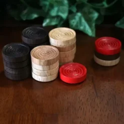 Ensemble de Palets de Carrom Woodestic