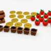 Ensemble de Pions de Ressources compatible avec Cozy Stickerville - 42 pions deluxe