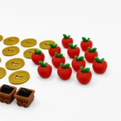 Ensemble de Pions de Ressources compatible avec Cozy Stickerville - 42 pions deluxe