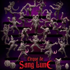 Equipe d'Elfes Noirs - Cirque de Sang Lune