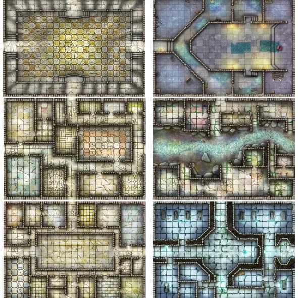 Essential RPG Battle Maps - Dungeon Set