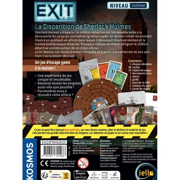 Exit : La Disparition de Sherlock Holmes