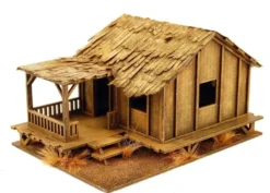 Far East - Low Planked-Style Village House