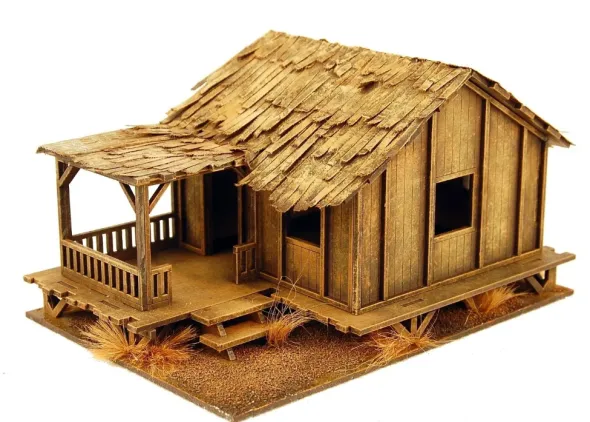 Far East - Low Planked-Style Village House