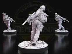 Figurine de Zombie Militaire - Le Soldat Hurleur