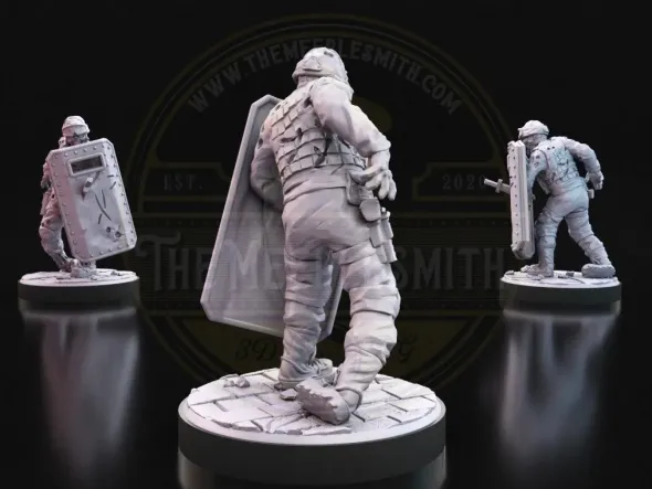 Figurine de Zombie Militaire - Le Soldat Mort-Vivant