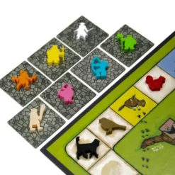 Figurines de Coq Meeple x5