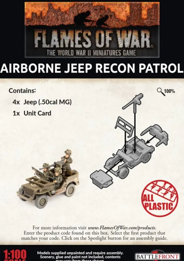 Flames of War - Airborne Jeep Recon Patrol