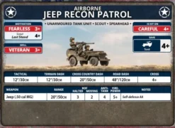 Flames of War - Airborne Jeep Recon Patrol