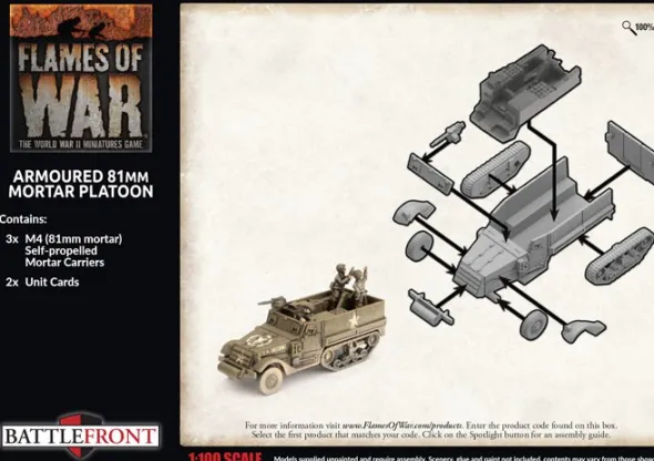 Flames of War - Amoured 81mm Mortar Platoon