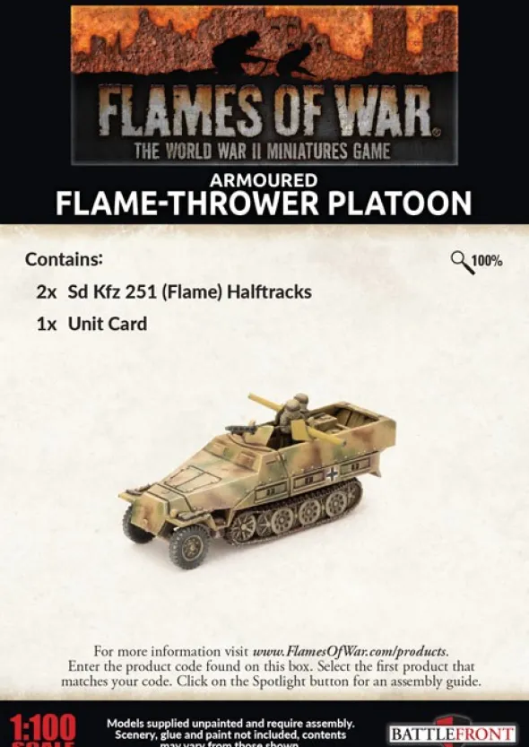 Flames of War - Armoured Flame-thrower Platoon