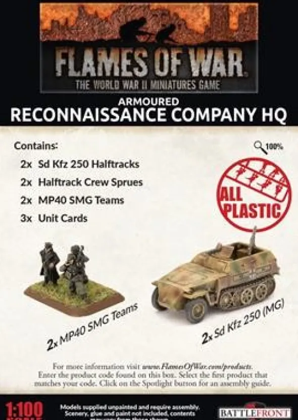 Flames of War - Armoured Reconnaissance HQ Platoon