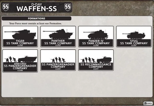Flames of War - Armoured SS Panzergrenadier Company HQ