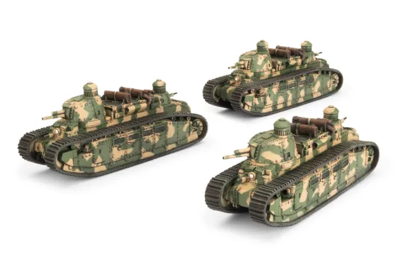 Flames of War - Blitzkrieg - Char 2C Tank Platoon
