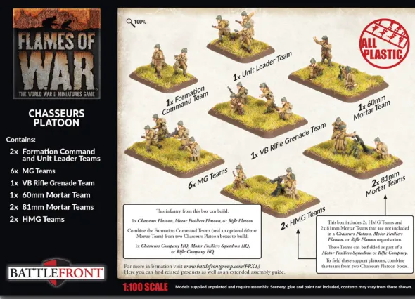 Flames of War - Blitzkrieg - Chasseurs Platoon