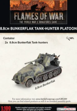 Flames of War - Blitzkrieg - 8.8cm Bunkerflak Tank-hunter Platoon