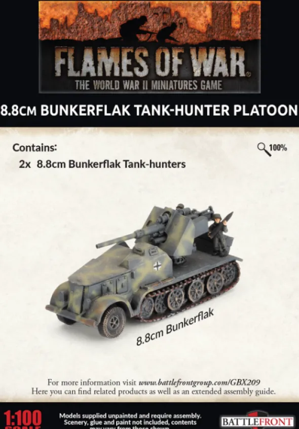 Flames of War - Blitzkrieg - 8.8cm Bunkerflak Tank-hunter Platoon