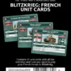 Flames of War - Blitzkrieg - French Unit Cards - Limited Edition
