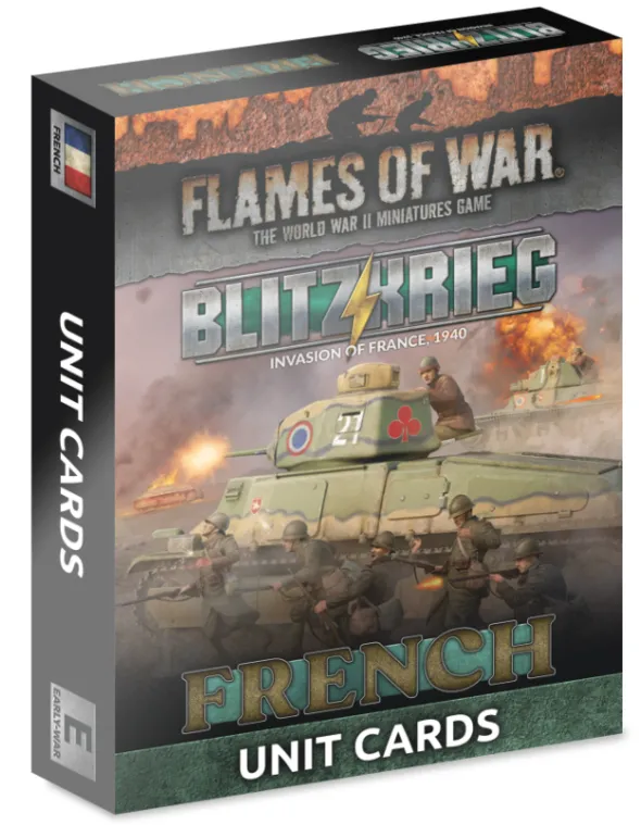 Flames of War - Blitzkrieg - French Unit Cards - Limited Edition