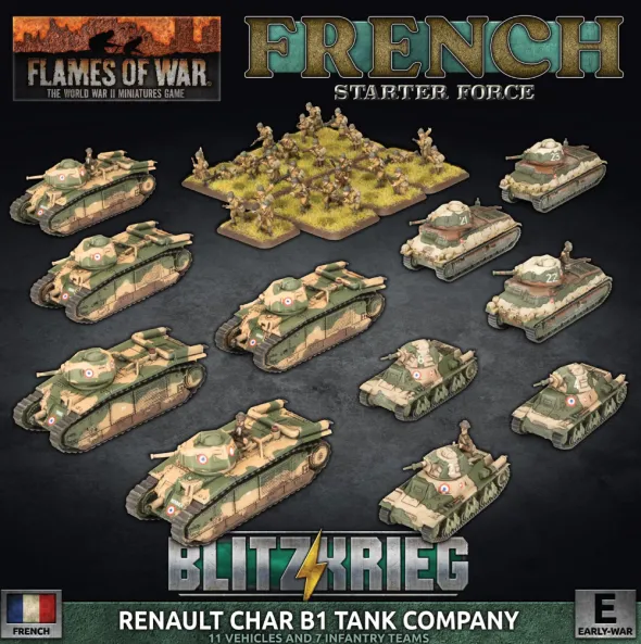 Flames of War - Blitzkrieg - French Char B1 bis Combat Company