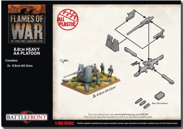 Flames of War - Blitzkrieg - German 8.8cm Heavy AA Platoon