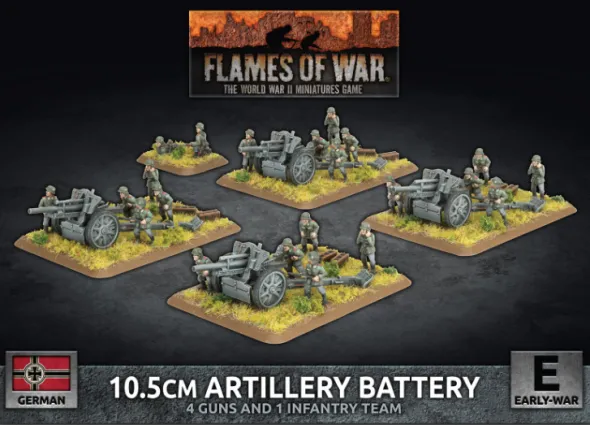 Flames of War - Blitzkrieg - German 10.5cm Artillery Battery