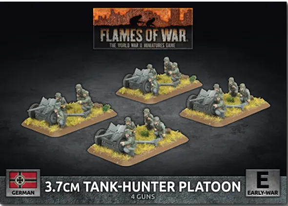 Flames of War - Blitzkrieg - German 3.7cm Tank-hunter Platoon